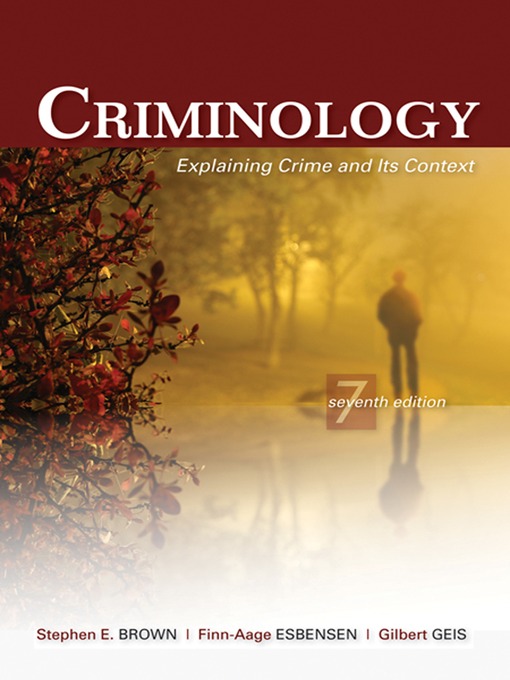 Title details for Criminology by Stephen E. Brown - Available